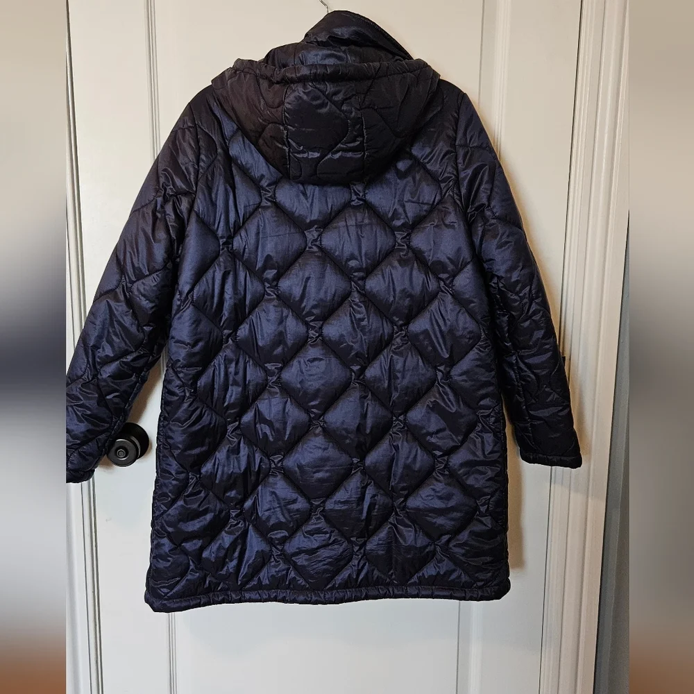 Calvin Klein Women's Quilted Puffer Jacket - Navy Lg - Picture 6 of 6